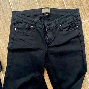 Paige jeans. Color black. Size 28. “Peg Skinny”  jeans